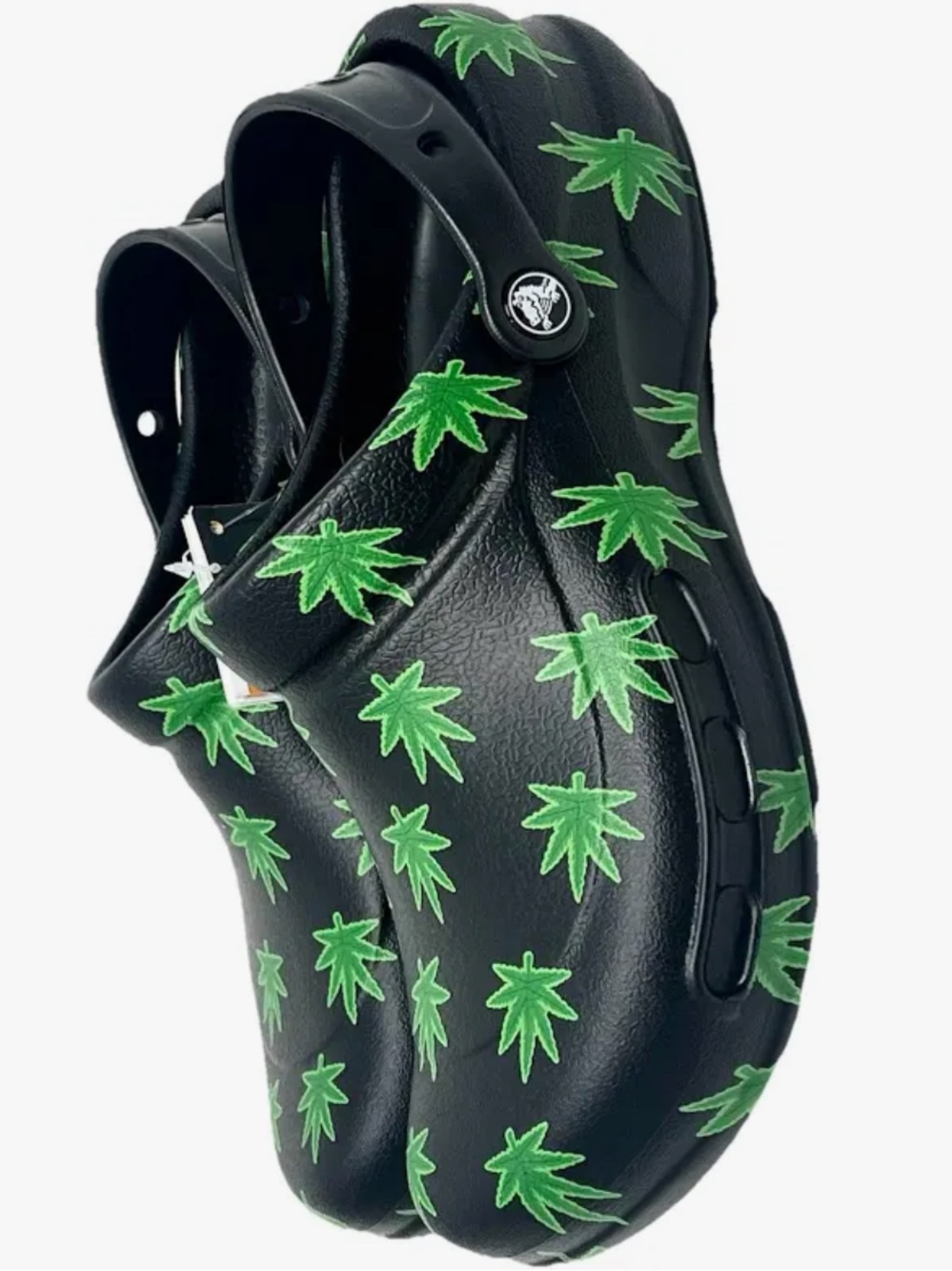 CROCS 🩷 Hemp Leaf Bistro 420 Clogs Limited Edition sz 8